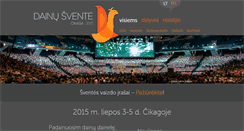 Desktop Screenshot of dainusvente.org